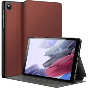 &Eacute;tui En Cuir - Jetech - Galaxy Tab A7 Lite 8,7" - Marron - Protection - Design Mince - Neuf