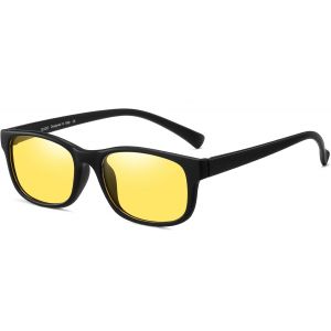 Lunettes De Conduite Carrées Avec Vision Nocturne - Lunettes Polarisées Anti-Éblouissement Pour Homme Et Femme - Lunettes De Soleil Teintées Jaunes Pour Une Vision En Cas De Mauvaise Visibilité - Neuf