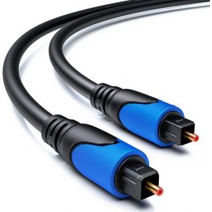 1,5m Câble Audio Numérique Optique SPDIF 2x Prise Toslink Câble Numérique Câble Audio LWL Câble Numérique à Fibres Optiques - Neuf