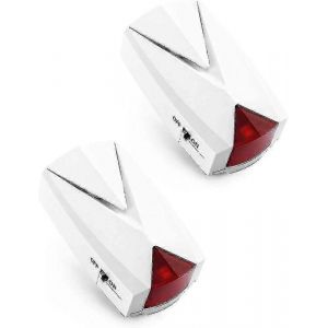 Paquet De 2,Alarme De Panne De Courant,Sirène Forte De 118 Db Avec Lumière Led,110 V À 220 V,Alerte Arrêt/Marche - Neuf