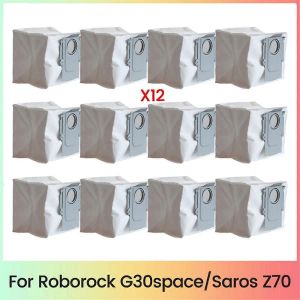 Sacs &agrave; poussi&egrave;re pour aspirateur Roborock Saros Z70 / G30space 12PCS - Neuf