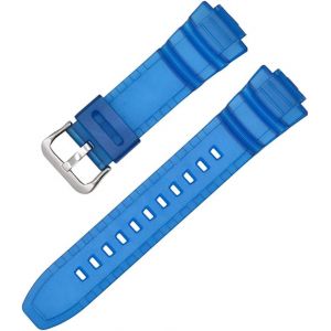 Kal-Bracelet Compatible Avec Casio Mcw-100h/110h/W-S220/Hdd-S100 Wv-200/Ae-2000/2100 Resin Strap 16mm Watch Accessories Silicone Strap - Neuf