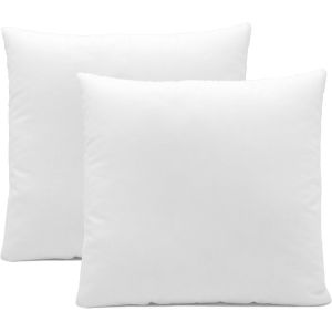 Trahoo-Set De 2 Coussins Décoratifs, Microfibre, 40x40 Cm, 200g, Blanc - Neuf