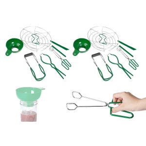 Kit De Mise En Conserve De 14 Pi&egrave;ces Avec Outils Et Accessoires En Acier Inoxydable Pour La Mise En Conserve Et La Conservation Des Aliments &Agrave; Domicile - Neuf