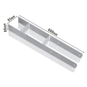 8 Pi&egrave;ces H-ancre Support de Poteau Durable Support de cl&ocirc;ture Pied de poteau 91MM - Neuf