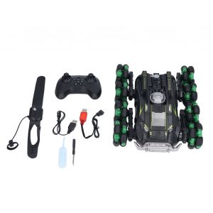 Voiture de cascade telecommandee avec capteur de gestes pour enfants, rotation a 360¡ã, avec musique legere, cadeau pour enfants de 8 ans et plus, vert - Neuf