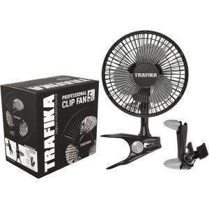 Trafika Clipfan/Ventilateur 15Cm/5W/Moteur Magnétique/Économie Énergie/Exclusivité Pince Fixation Directe Barres Chambre De Culture/Inclut 2 Pinces:Pour Table Et Pour Barres De Cha[VEN750674] - Neuf