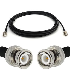 BNC Mâle vers BNC Mâle 8m câble coaxial RG58 50 Ohm-rallonge BNC Extension Faible Perte Cable pour Antenne CB Radio Amateur Sans fil Radio WIFI adaptateur UHF VHF - Neuf