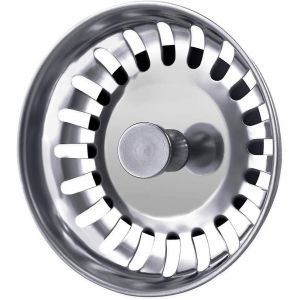 Bouchon De Cr&eacute;pine D'&eacute;vier De Rechange En Acier Inoxydable De 80 Mm Pour &Eacute;viers De Cuisine - Neuf