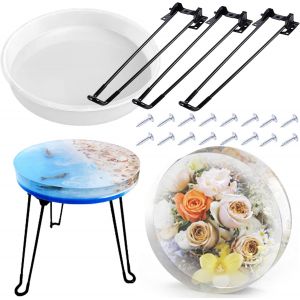 14 Inch Moules De Table En R&eacute;sine Moules En R&eacute;sine Moule Pour Resine Epoxy Grand Tour Moules En Silicone Moulle Resine Epoxy Pour La Pr&eacute;servation Des Fleurs, D&eacute;corations Pour La Maison - Neuf
