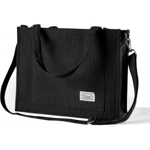 ERSHI-Sac à bandoulière en velours côtelé pour femme - Avec fermeture éclair - Décontracté - Esthétique - Bandoulière amovible - P[8 - Neuf
