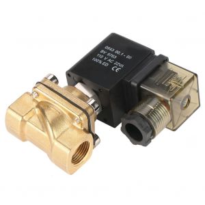 Electrovanne magnetique electrique a action directe 2 voies G3/8"" normalement fermee 0-1,0 MPa 110 V - Neuf