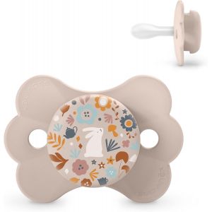 Sucette B&eacute;b&eacute; 0/6 Mois,Avec T&eacute;tine Sym&eacute;trique Sx Pro En Silicone,R&eacute;versible,Plate,Flexible,Respecte Le D&eacute;veloppement Buccodentaire,Nouveau-N&eacute;,Wonderland Rose - Neuf