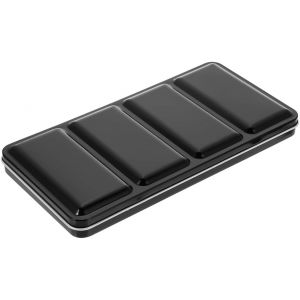 Mevronisshop-Bo&icirc;te En M&eacute;tal Pour Aquarelle De Qualit&eacute; Sup&eacute;rieure Pour 48 Demi-Po&ecirc;les Ou 24 Po&ecirc;les Enti&egrave;res Comprenant Une Palette De M&eacute;lange Et Un Anneau De Pouce, Un Organisateur De Fournitures - Neuf