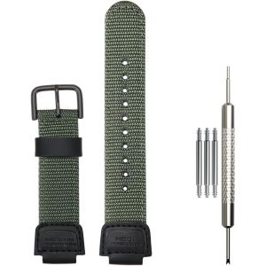 Kal-Bracelet De Montre En Nylon De 16 Mm Compatible Avec Casio Ga-100 Ga110 Ga2100 Dw5600e Ga-700 Dw6900 Awg-M100 Dw003b Mcw100 Bracelet De Montre De Rechange - Neuf