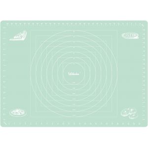 AYUHR-Tapis de cuisson en silicone - 70 x 50 cm - Anti-adhésif - Pour rouleau à pâtisserie - Tapis de travail - Vert - Neuf