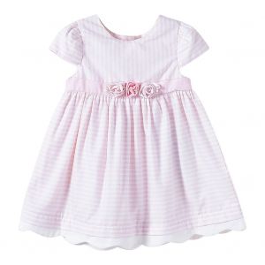 Robe Une Piece Rose A Fleurs Pour Fille, Tenue Princesse Elegante En Forme De Trapeze (90) - Neuf