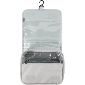 MAA-Trousse de Toilette Homme Femme Enfant, 1 Pièce Trousse de Toilette Voyage, Plusieurs Compartiments, Grande Capacité, pour Voyager, Salle de Bains, Articles de Toilette (Gris) - Neuf