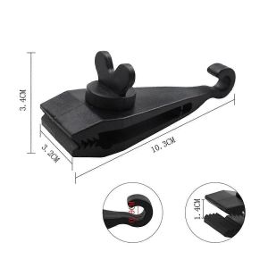 10 Pcs Auvent Pince Bâche Clips Heavy Duty Lock Grip Tente Attaches Clips Auvent Piscine Bungee Cord Voiture - Neuf