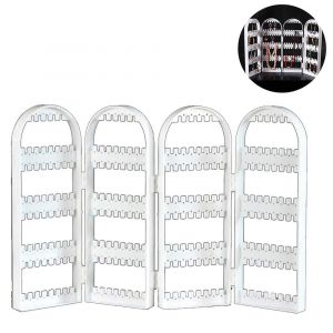 Organisateur De Bijoux Pliable En Acrylique ¿ Présentoir Compact Pour Boucles D'oreilles, Colliers Et Bracelets ¿ Idéal Pour Les Voyages - Neuf