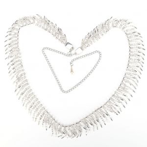 Chaine De Danse Du Ventre En Strass De 103 Cm, Accessoires Pour Vetements (Pompon De 3,5 Cm) - Neuf