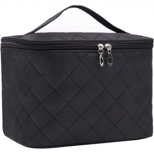 Trousse De Maquillage (Noire), Trousse De Toilette Pour Femme, Trousse De Maquillage De Voyage, Trousse De Maquillage Pour Femmes Et Enfants-Générique - Neuf