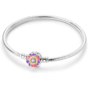 Eryi-925 Argent Chaîne Serpent Bracelet Pour Pandora Convient Pour Charms Européens Bracelet Perles Cadeau Pour Les Femmes - Neuf