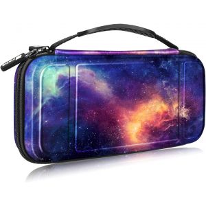 Eryi-Etui Pour Nintendo Switch / Switch Modèle Oled - Sacoche Rangement Zippée Anti-Choc Housse De Transport En Eva, Sacoche Voyage Console Avec 10 Emplacements Cartes De Jeu, - Neuf