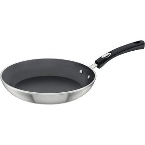 Checarzhn--No1-Poêle À Frire Anti-Adhésive Avec Poignée En Silicone Pour Plaques À Induction, Électriques, Gaz Et Vitrocéramique, 24 Cm, 1,6 L, 20888024, Gris Foncé - Neuf