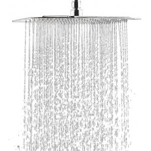 Pomme de douche à effet pluie Pomme de douche encastrable Douche de tête Pomme de douche à effet pluie en acier inoxydable 304 - Neuf