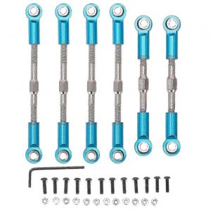 Rc Métal Tirer Tige De Direction Servo Link Liaisons Tirant Pour Wltoys 144001 124018 124019 1/14 Rc Carblue - Neuf