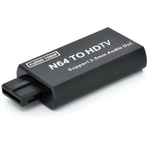 Plug and play convertisseur HDMI pour Nintendo 64 (N64) / Super Nes (SNES) / Game Cube (NGC) - adaptateur compatible prise audio 3,5 mm - Neuf