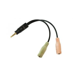 Accessoires pour cable Logilink - CA0021 - C&acirc;ble Jack 3,5 mm - Jack 3,5 mm x2 0,15 m noir () - Neuf