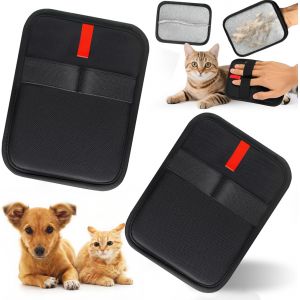 Jgd-Gant De Toilettage &Eacute;lectrostatique Pour Animaux, Accessoire De Nettoyage R&eacute;utilisable, Solution Pratique Pour Meubles, Canap&eacute;, Tapis Et Si&egrave;ge Auto (4 Pi&egrave;ce, Noir) - Neuf
