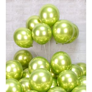 Lime Green Helium Balloons Pack Of 50 Neon Green Birthday Balloons 30 Cm Latex Balloons For Men And Boys Inflatable Decoration For Baby Shower Jungle Dinosaur - Neuf