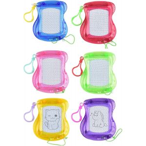 MEVRONISSHOP-Lot de 6 mini tableaux &agrave; dessin pour anniversaire d'enfant avec porte-cl&eacute;s, tableau magn&eacute;tique pour enfants, petit cadeau d'anniversaire d'enfant, salle de classe, cadeaux de f&ecirc;te - Neuf