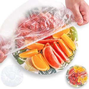 100 Pièces Frais De Stockage Des Sacs, Élastique Réutilisables Bol Couvercles, Pique-Nique, Des Restes De Nourriture Sacs De Stockage, Mettez Les Bols De Plaques(100 Pièces) - Neuf