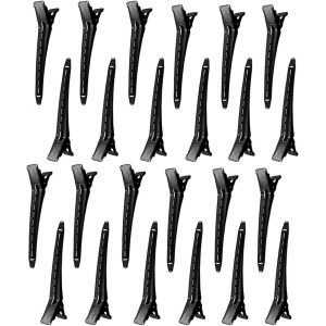 Shiliu-Pinces Crocodiles Cheveux - 24pcs Pinces À Cheveux En Alligator Pinces À Bec De Canard Barrette Métal Alligator Antidérapant[ - Neuf