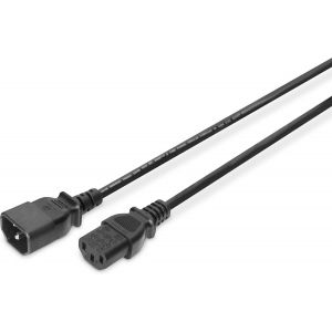 Assmann Electronic Ak-440201-050-S 5M Coupleur C13 Coupleur C14 Noir C&acirc;ble &Eacute;lectrique - Cables &Eacute;lectriques (5 M, M&acirc;le/Femelle, Coupleur C13, Coupleur C14, Noir)[CAB9165438] - Neuf
