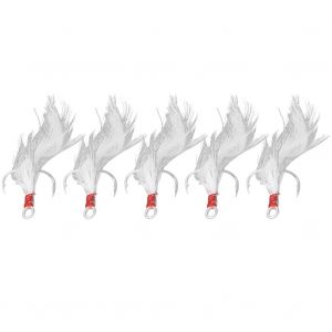Lot De 5 Hamecons Triples En Acier Au Carbone Avec Ardillon, Accessoires Et Outils Pour La Peche - Neuf