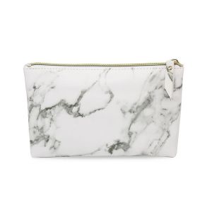 Le marbre un Sac de Maquillage, les Femmes de Maquillage Organisateur, Petite Portable de Cosmétiques Sac pour Sac à main Imperméable à l'eau de Cuir d'unité centrale avec fermeture à Glissière faire - Neuf