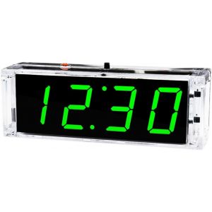 Hsthe Sea Kit d'horloge numérique LED à Monter soi-même, avec Affichage de l'heure, de la température et de la Date, contrôle de la lumière, Horloge numérique Simple pour débutants - Neuf