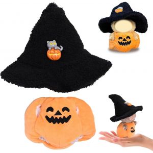 Ensemble Halloween Poupée VetementVêtements de Poupée Halloween de CitrouilleHalloween Poupée Citrouille ClothesCitrouille Orange labubu pour Poupéespour Poupée Accessoires d'halloween - Neuf