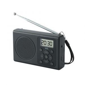 Radio FM &agrave; piles (non incluses), noir - Neuf