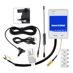 Mini capteur d'alarme etanche en temps reel transmettant le signal des compteurs vers la plateforme cloud GSM GPRS Module de communication IoT 100-240 V - Neuf