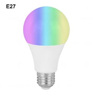 Hjlian Ampoule Led Intelligente Wi-Fi Bluetooth Rvb A Intensite Variable Et Changement De Couleur Pour Amazon/Alexa/Google/Home/Ifttt/Tmall Genie 85-265ve27 - Neuf