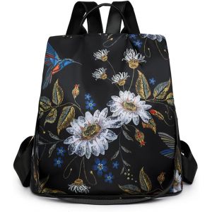 TZF-Sac &agrave; Dos Femme Antivol, Mini Sac a Main Femme, Petit Sacs Bandouli&egrave;re, D&eacute;Contract&eacute; Sac de Voyage en Nylon, L&eacute;Ger Sac Dos de Ville pour Voyages, Travail, Shopping, Loisirs - Neuf