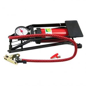 Pompe A Pied Pour Pneu De Velo Automatique, Pompe A Pied De Pression, Manometre Simple Et &iquest; - Neuf