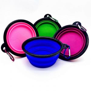 Pack De 4 Pliable Pliable Bols Pour Les Voyages De Camping - Neuf