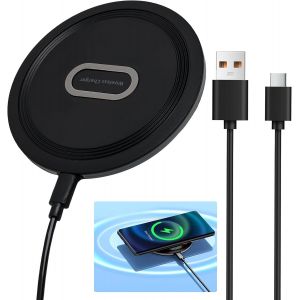15w Wireless Charger Charging Station,Induction Charging Card,For 15 Pro Max/14/13/12/11/Xs Max/Xr,Galaxy S22/S21/S10/S9/S8/Note 20/10/9/8/Airpods/Google Pixel8 Pro//Xiaomi - Neuf